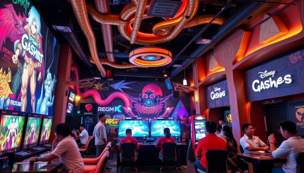 Themed game house in Indonesia with elaborate decorations Themed game house in Indonesia with elaborate decorations